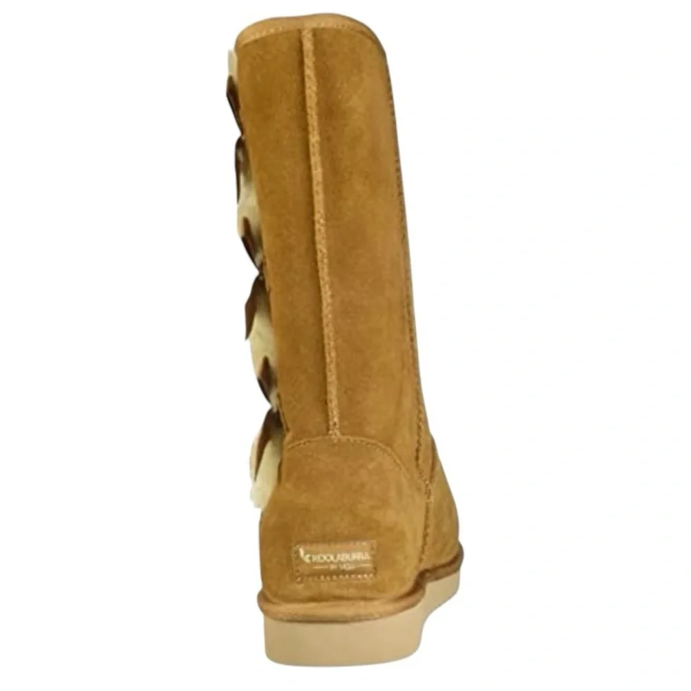 UGG Victoria Tall Bow Boot Chestnut Size 11.